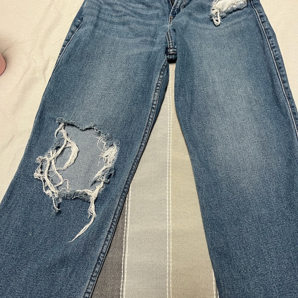 Hollister Blue Ultra High-Rise Vintage Straight Jean W27 L27
